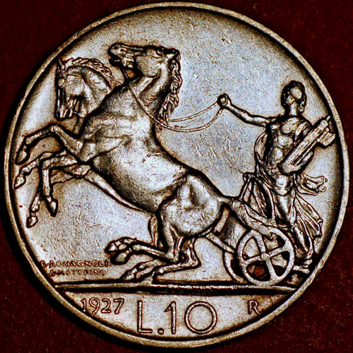 Italy lire 1927 vittorio - lire,