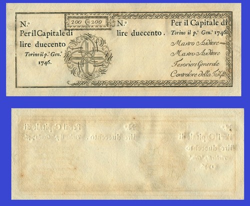 Italy 200 lire - lire, 1746
