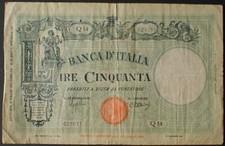 Italy P64 50 Lire Fine+