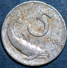Italy 5 Lire KM# 92