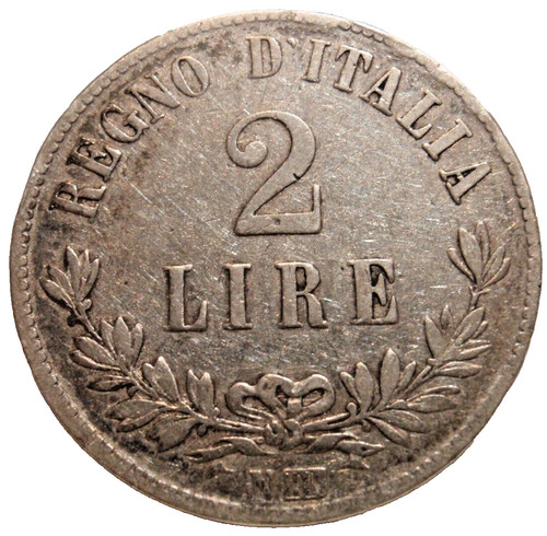 Italy km16 lire - italy, 1863-n