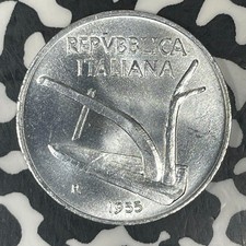 1955-R Italy 10 Lire Lot#C8212