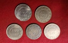  Italy 200 Lire Lot Of 5. KM