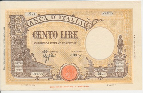 Cento lire grande - cento,