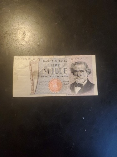 Italian lire mille - lire,