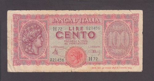 Italy 75a 1456 100 lire - italy, p.75a-1456