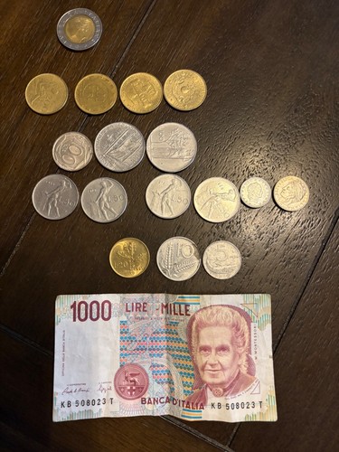 Variety lire coin - variety, italy,