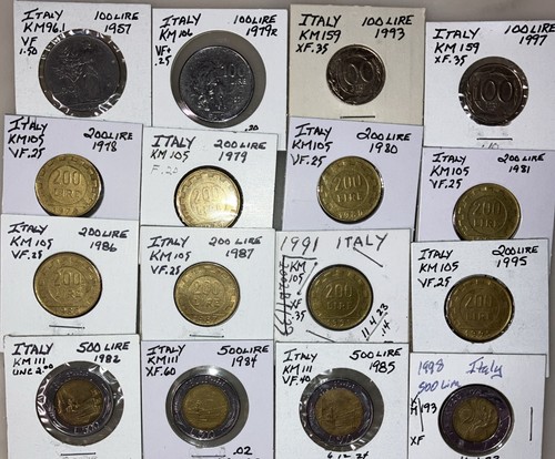Italy lire 100 - lire, --