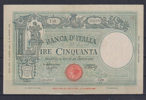Taly italien 50 lire - ,